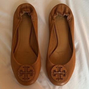 Tory Burch Brown Leather Flats
